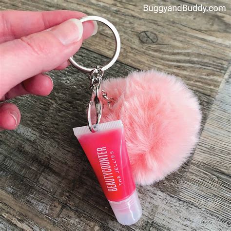 burberry key|Burberry lip gloss keychain.